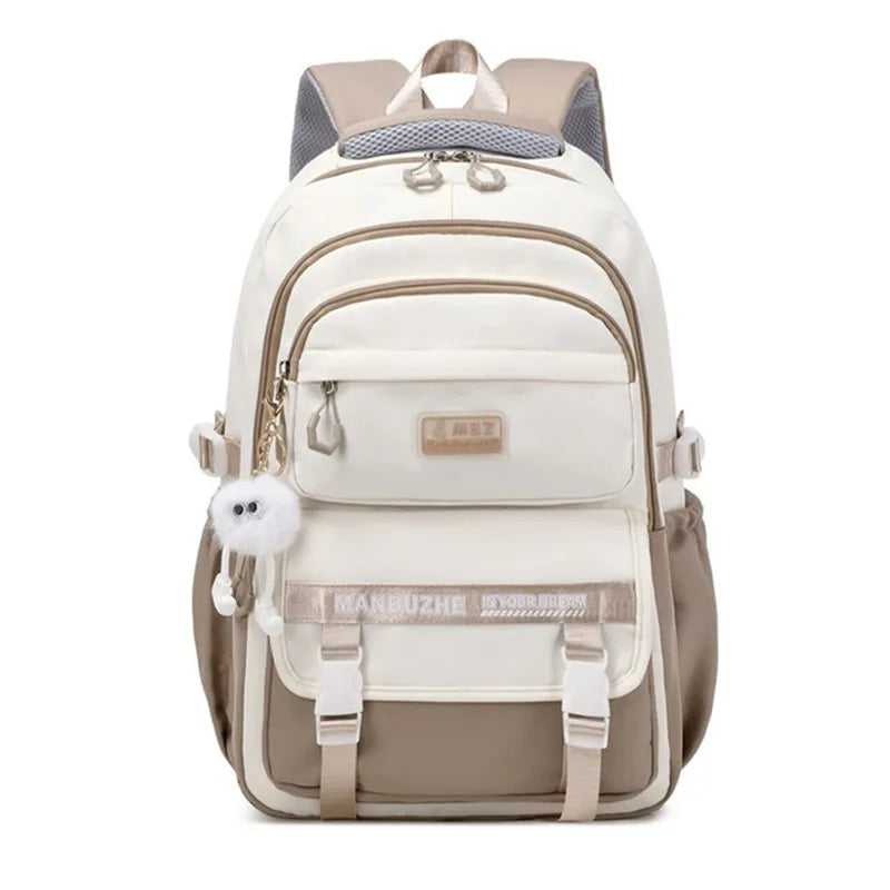 Primary School Backpack for Girls 7–12 Years – Student Shoulder Bag for Books