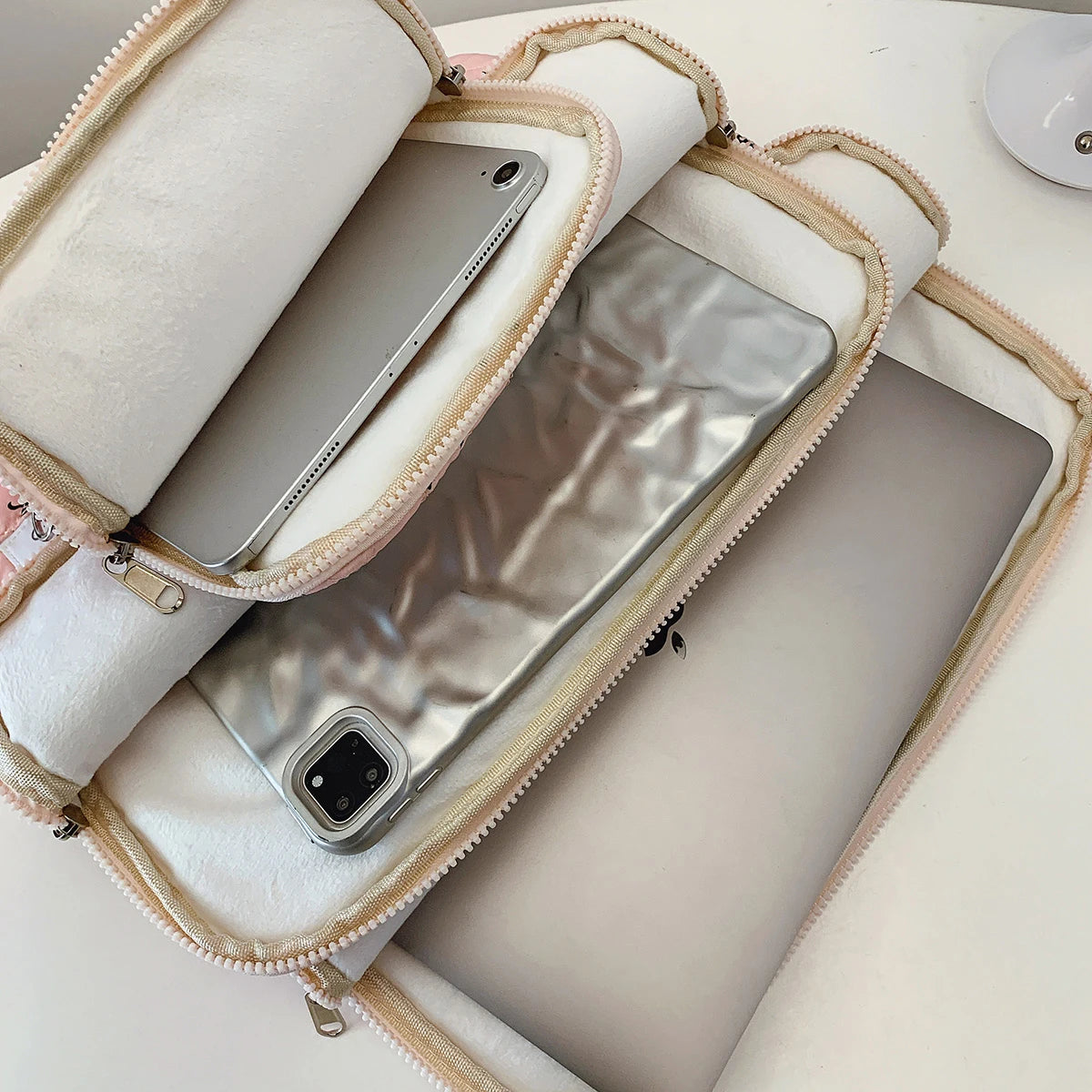 Bow Print Love Embroidery Laptop Bag – Cute Protective Sleeve for 11/14/15 Inch Laptops