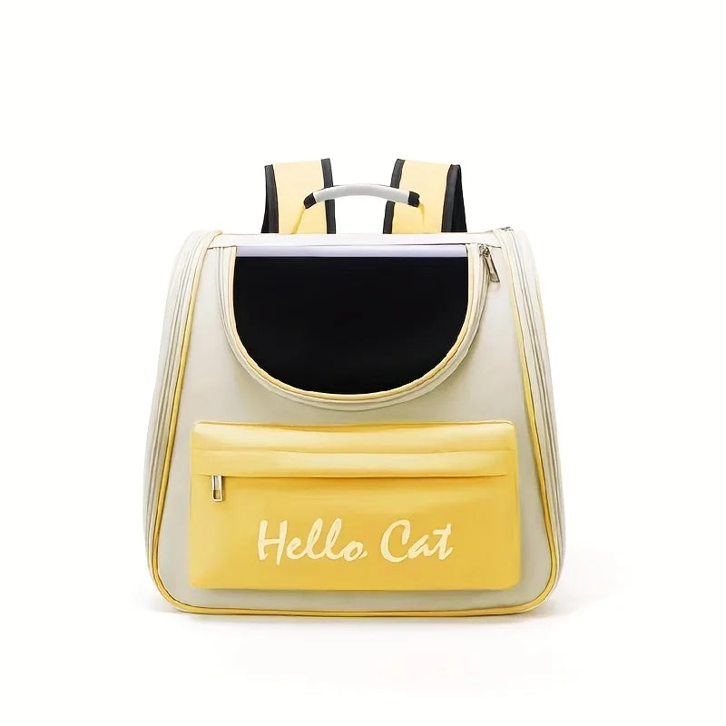 Large Collapsible Pet Backpack – Travel Bag with Mesh Ventilation