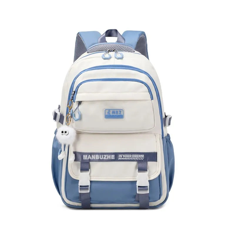 Primary School Backpack for Girls 7–12 Years – Student Shoulder Bag for Books