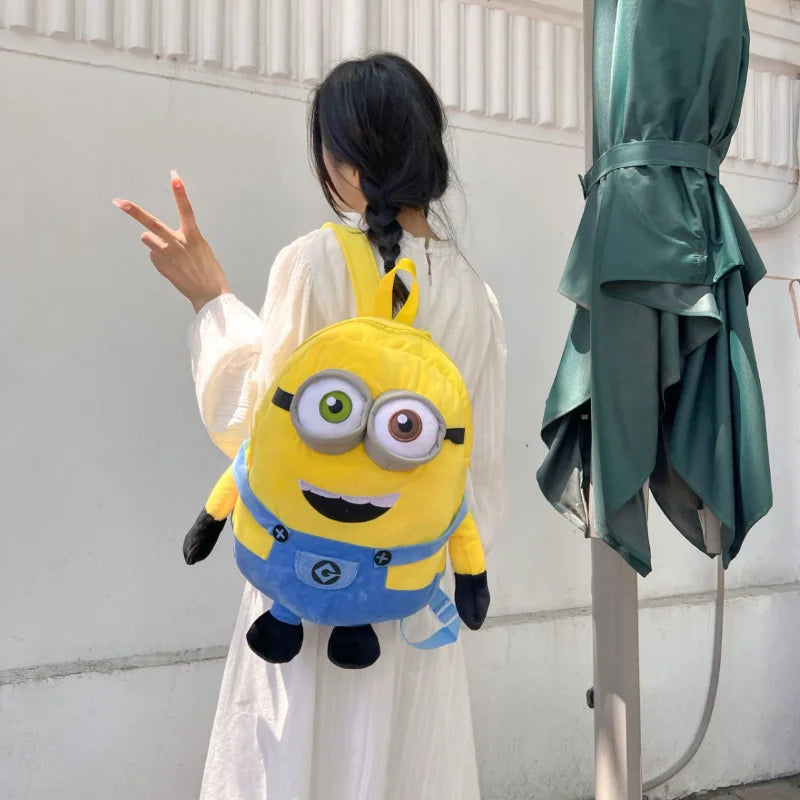 Minions Student Backpack – Durable Large-Capacity Anime Bag