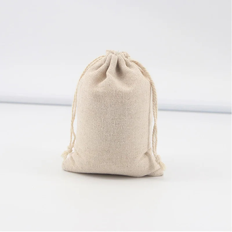 5/10 Pcs Linen Drawstring Gift Bags