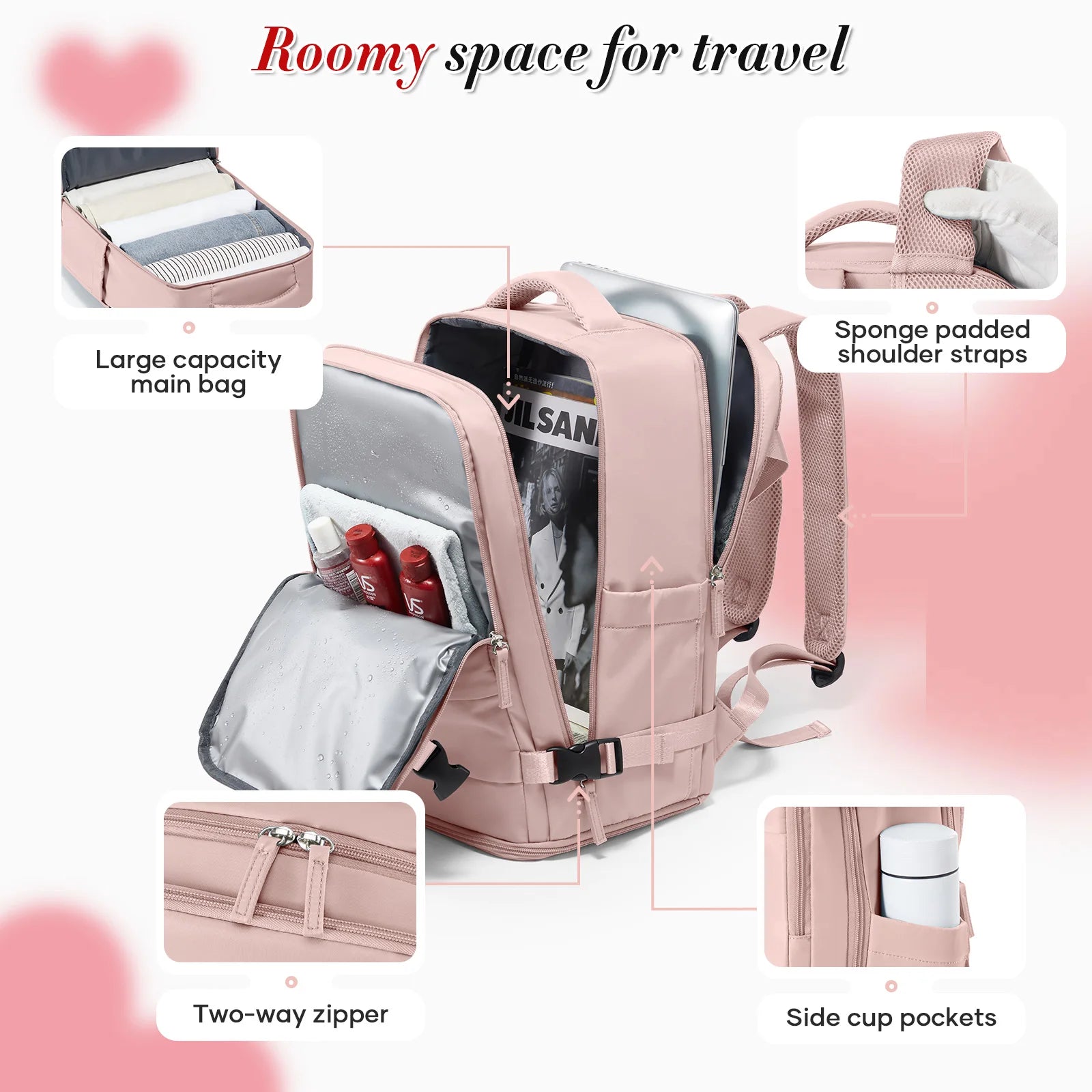 Flight-Friendly Travel Backpack – Carry-On with Comfort