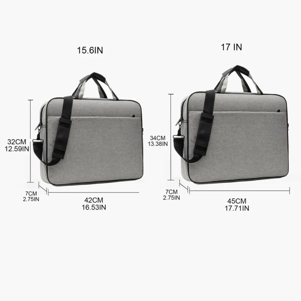 Durable 15.6–17 Inch Laptop Shoulder Bag with Strap & Padding
