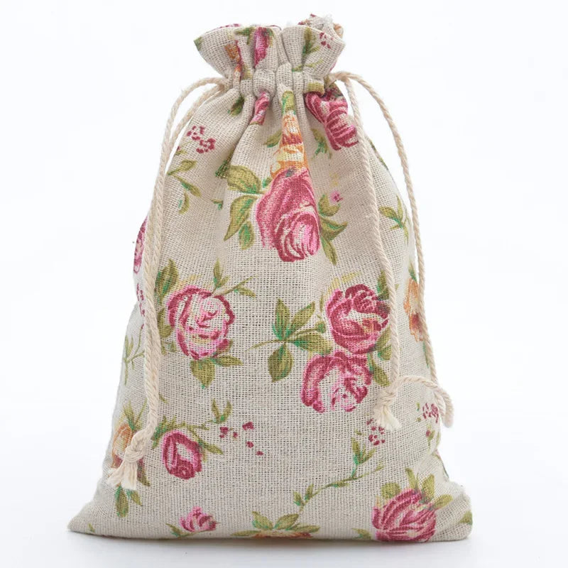 Cute Print Drawstring Pouches
