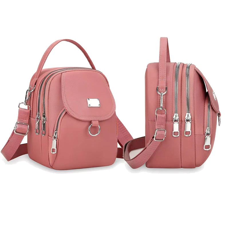 Durable Oxford Mini Crossbody Bag– Lightweight 3-Layer Crossbody