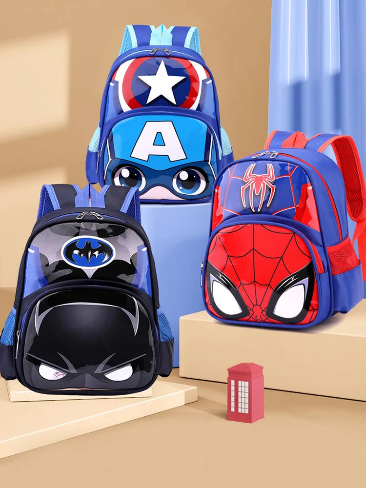 New Disney School Bag for Boys - Waterproof 3D Cartoon Backpack