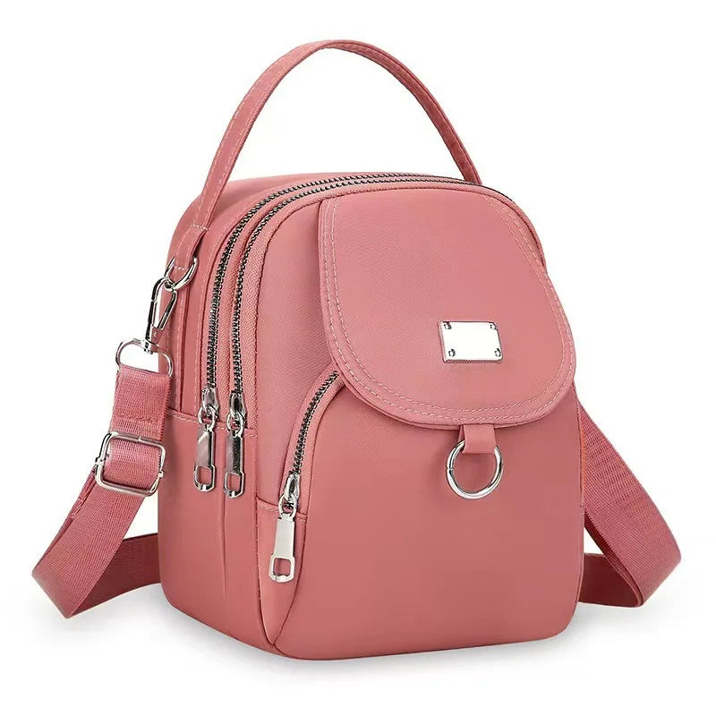 Durable Oxford Mini Crossbody Bag– Lightweight 3-Layer Crossbody