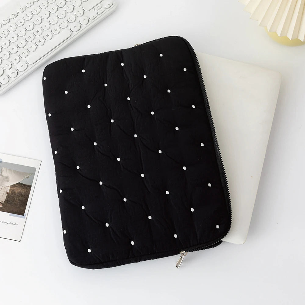 Cute Puffy Laptop Bag for MacBook Air 13 – Notebook Pouch 13–14 Inch