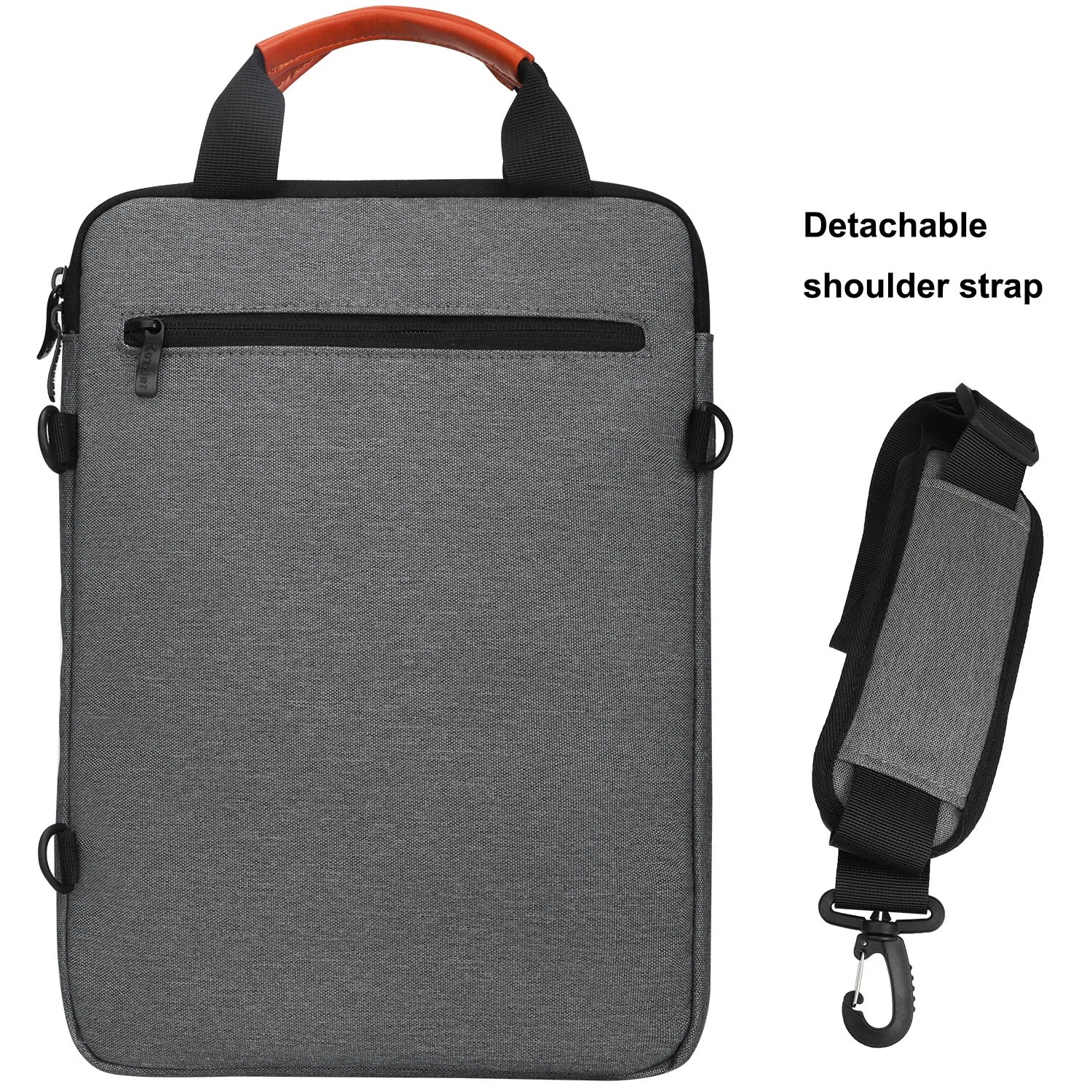 Double Pocket Laptop Shoulder Bag for 12.9–13.3 Inch MacBook & Tablet