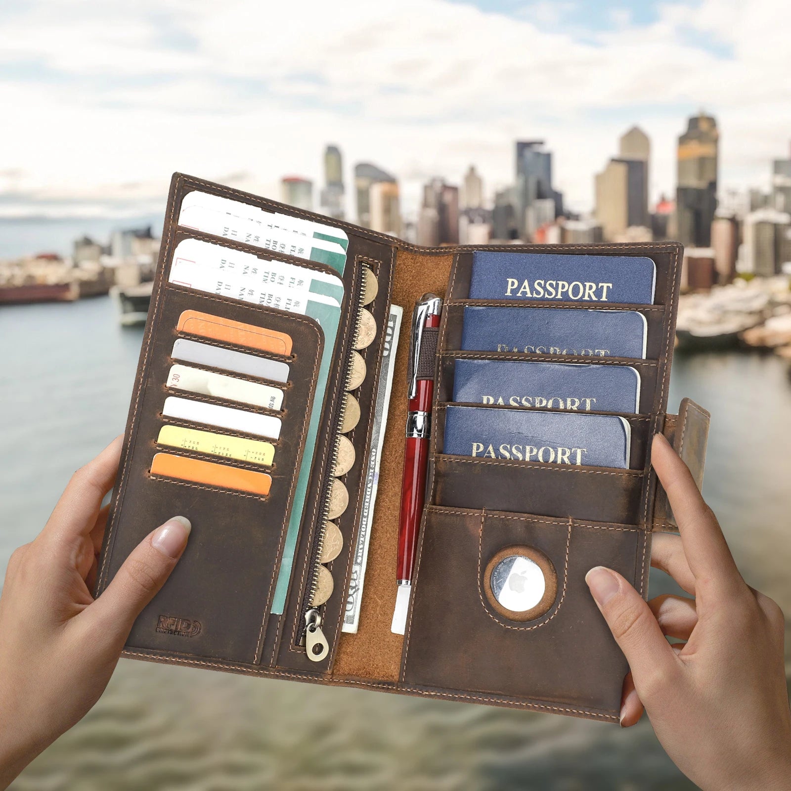 Customized Passport Holder – Multifunction Travel Wallet