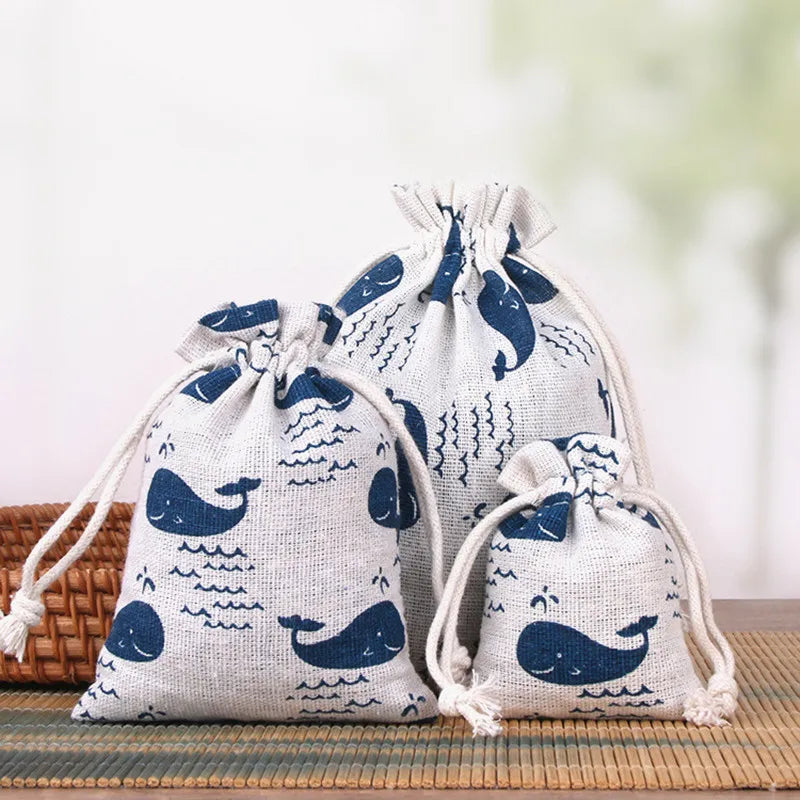 Eco-Friendly Cartoon Fabric Drawstring Bag