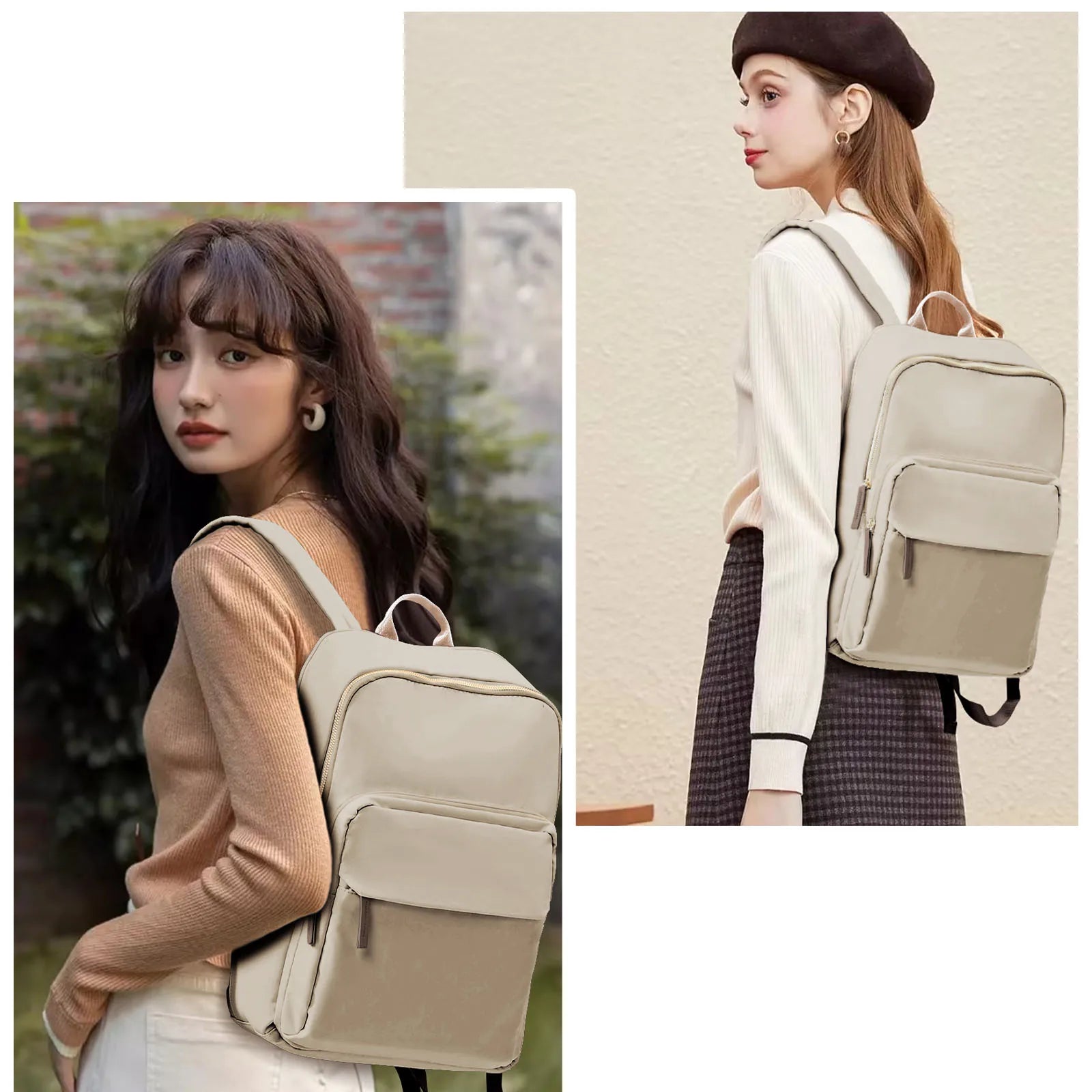 Simple Oxford Backpack – Work, Study & Travel Purse Bag