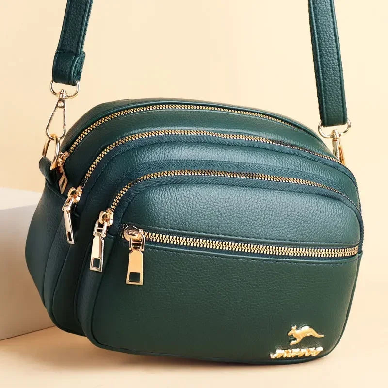Fashionable Multi-Compartment Shoulder Bag