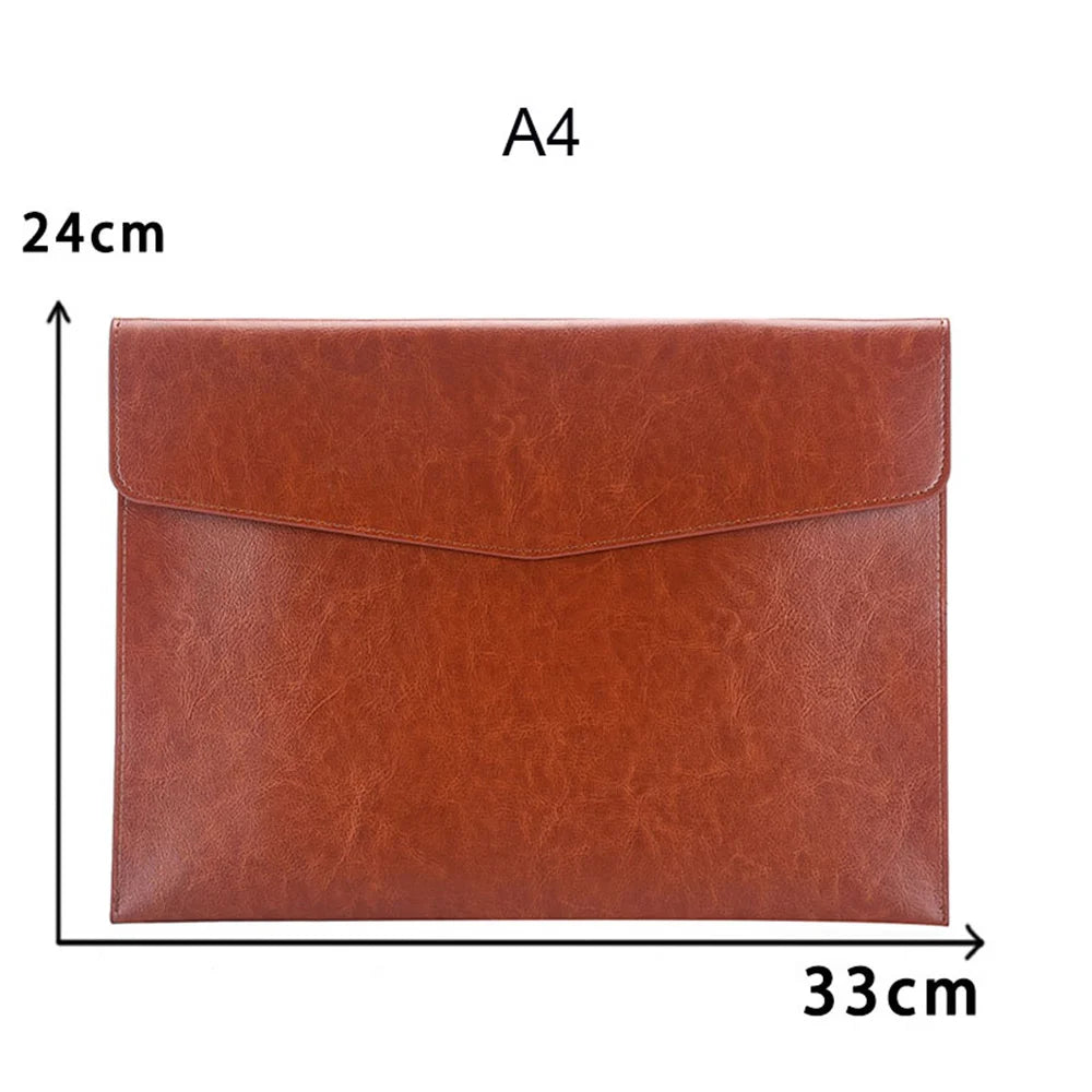 Leather Document Organizer – File Folder & Passport Holder