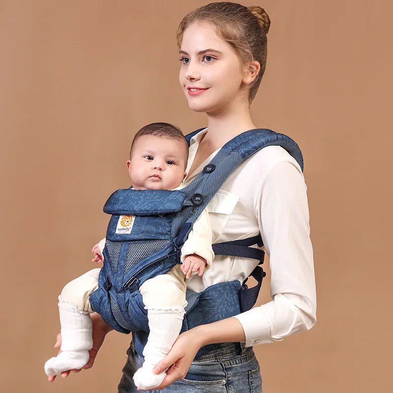 Baby Carrier with Hip Seat- Multifunctional Newborn to Toddler Carrier