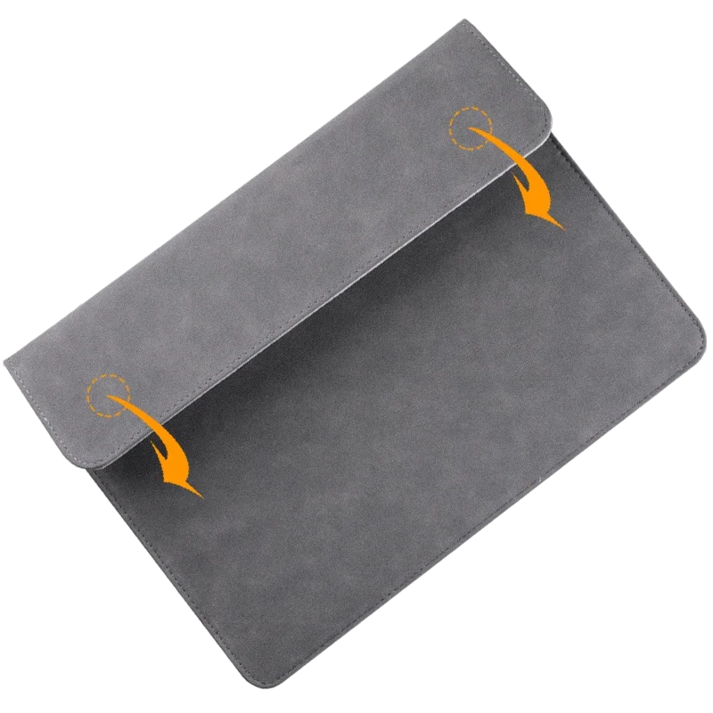 Premium PU Leather Sleeve for MacBook Air & Pro (M1/M2/M3) – 13 to 16 Inch Laptop Bag