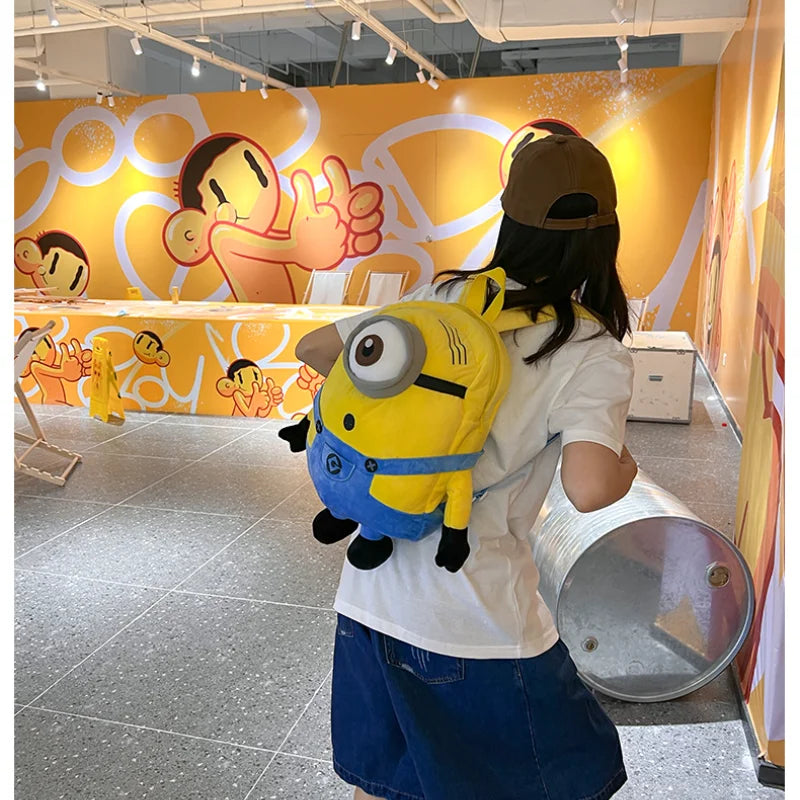 Minions Student Backpack – Durable Large-Capacity Anime Bag