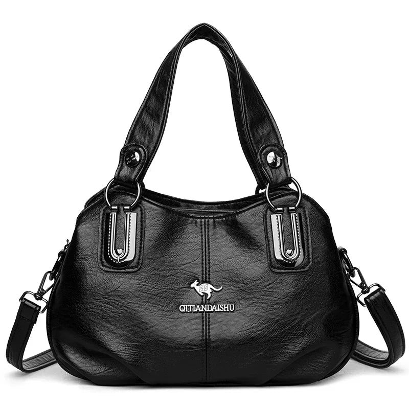 Luxury 3-Layer Soft Leather HandBag