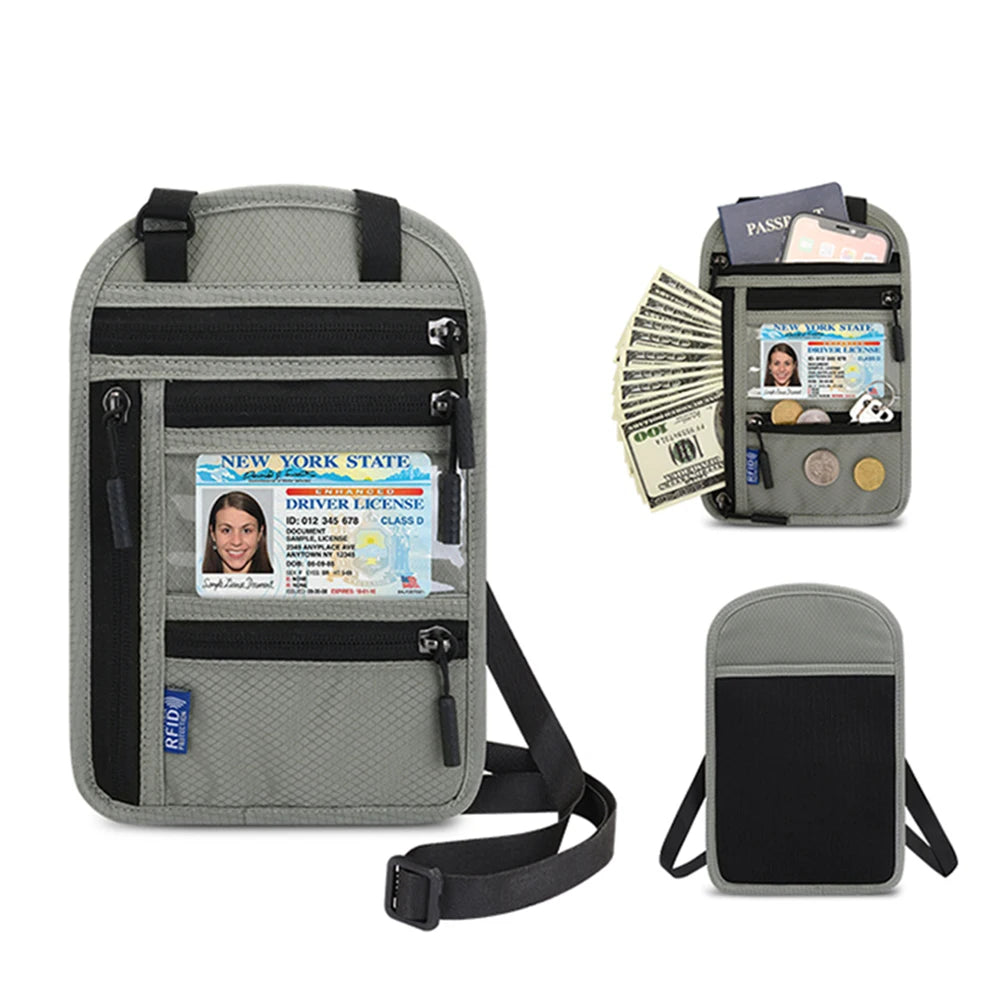 Mini Crossbody Travel Organizer – Phone & ID Passport Holder