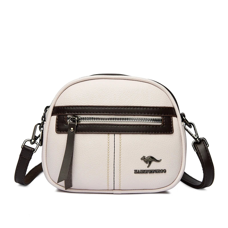 Fashion PU Leather Crossbody Bag – Multi-Compartment Luxury