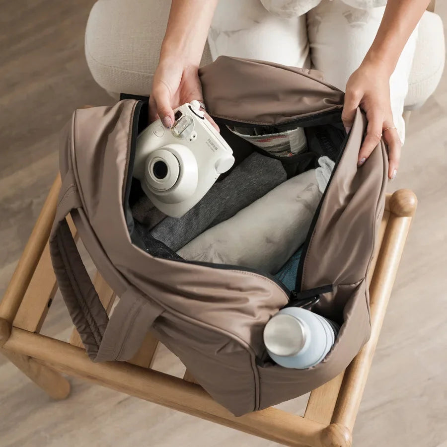 Puffer Travel Duffel Bag- Large Capacity Puffer Duffel