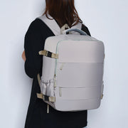 Waterproof Unisex Oxford Backpack – Dual Zipper Travel Bag