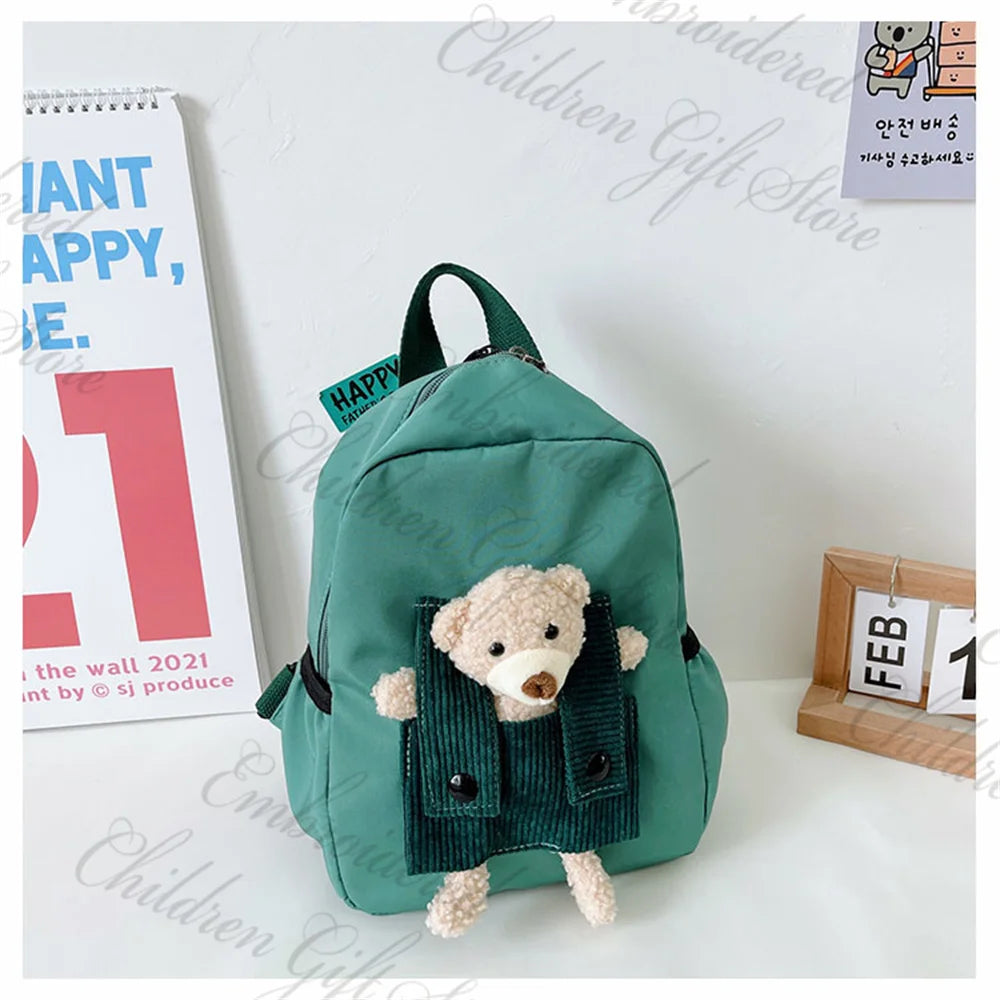 Kids Cartoon Backpack – Custom Embroidered Name Baby Bag