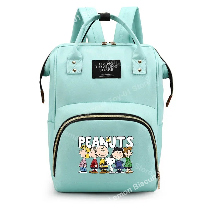Cute Cartoon Diaper Bag – Snoopy Themed Baby Travel Backpack