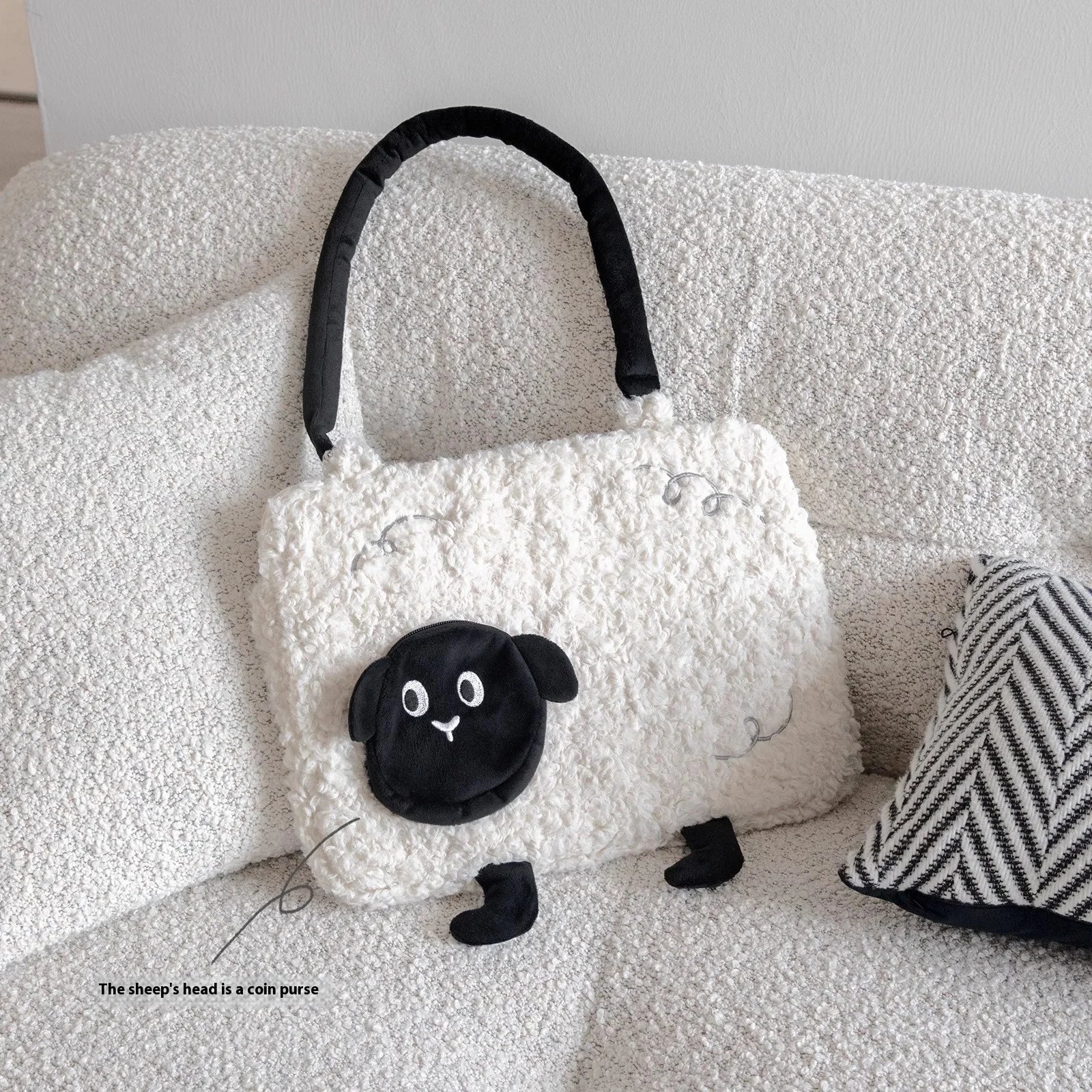 Lightweight Plush Laptop Handbag – Stylish & Protective