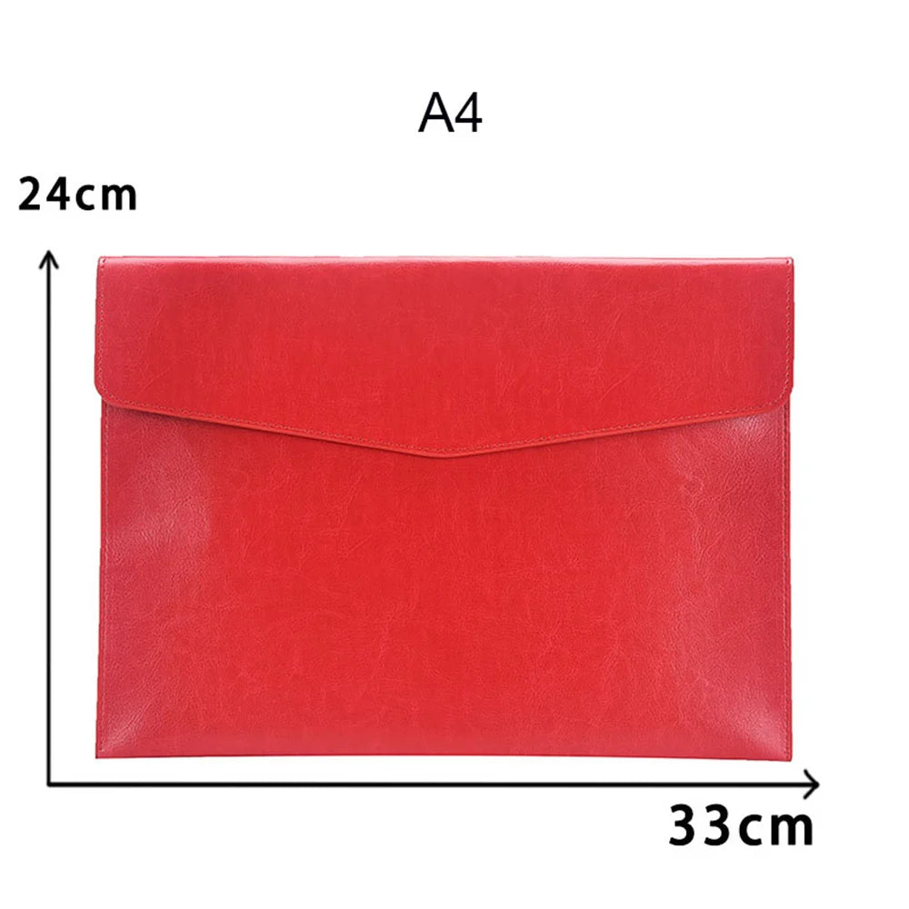 Leather Document Organizer – File Folder & Passport Holder