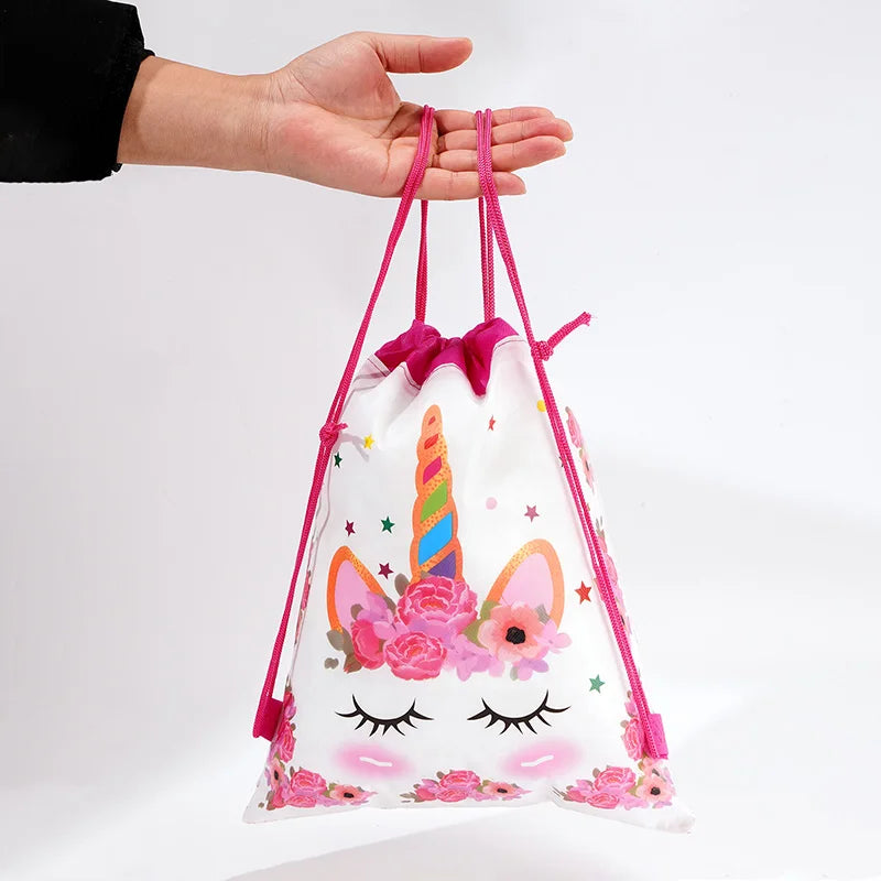 Cute Cartoon  Drawstring Pouches