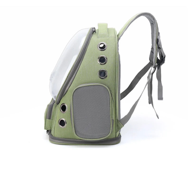 Clear Folding Pet Carrier Backpack for Small Pets