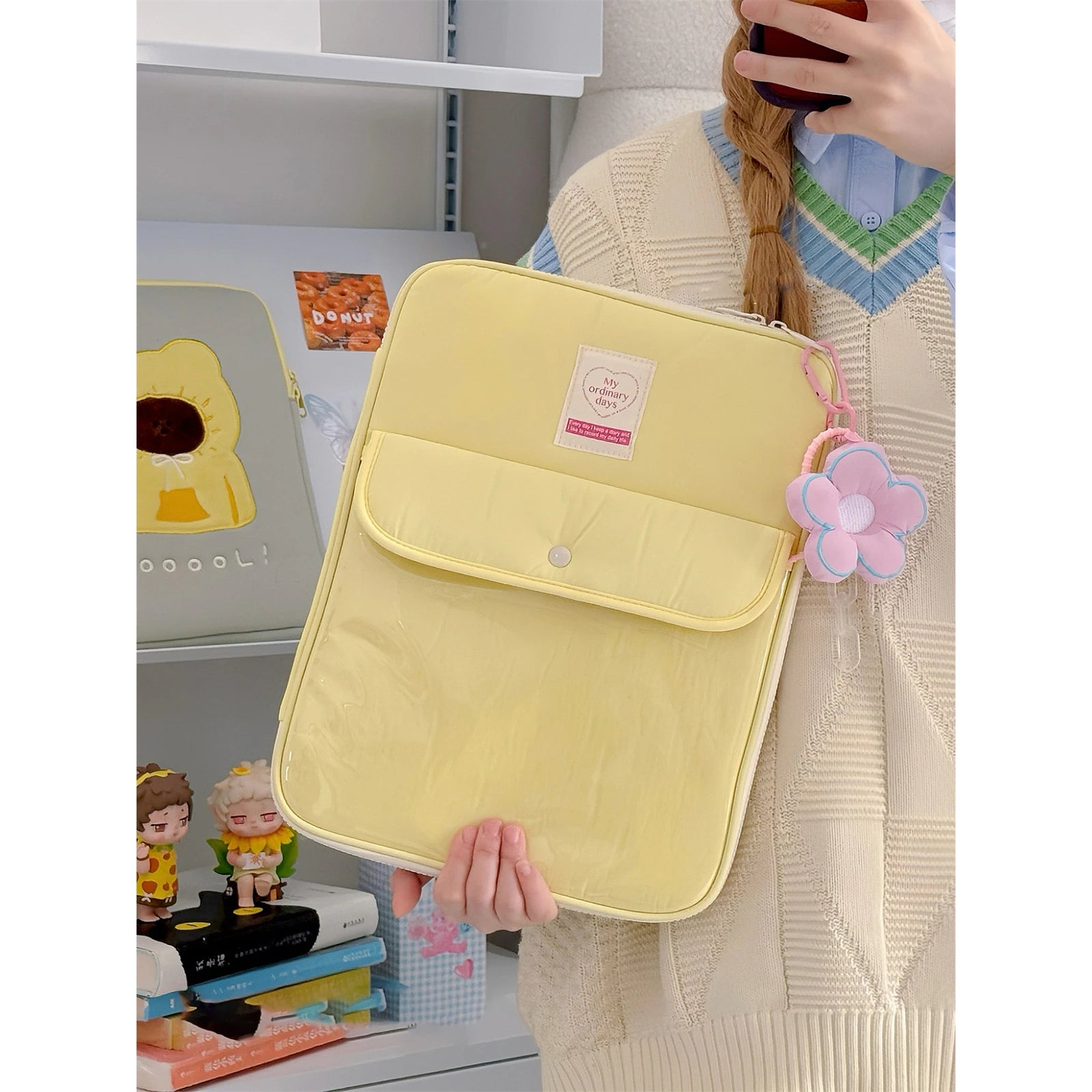 Korean Cute Laptop Sleeve Bag 13.3–14.5 Inch for MacBook Air/Pro