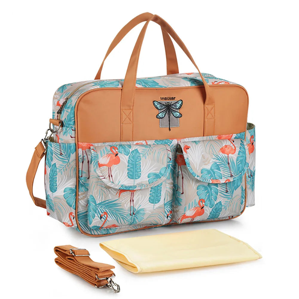 Waterproof Diaper Bag – Large Capacity Multifunctional Maternity Stroller Travel Bag