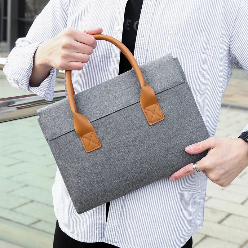 Versatile Portable Business Briefcase – Large Capacity Shoulder Bag with Multiple Pockets