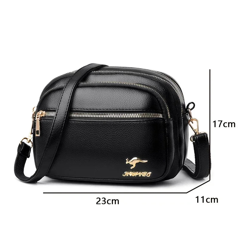 Fashionable Multi-Compartment Shoulder Bag