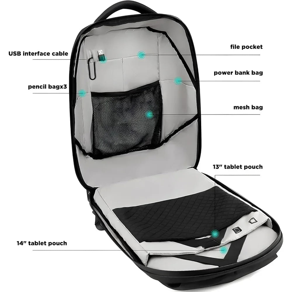 Programmable LED Backpack with Bluetooth – Waterproof Large Capacity Bag