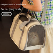 Pet Outing Handbag – Breathable Portable Carrier for Cats