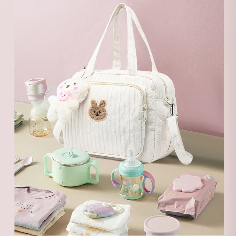 Cotton Mommy Bag – Cute Baby Diaper Organizer Handbag