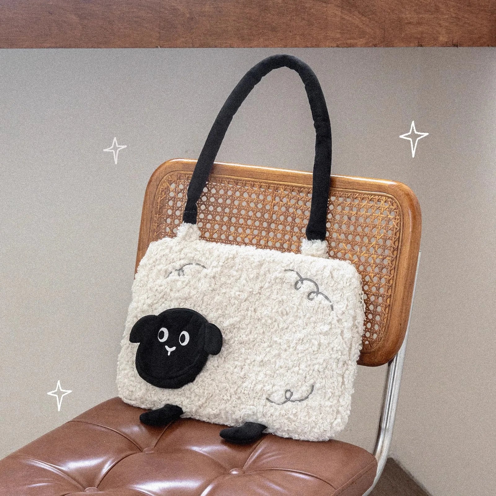 Lightweight Plush Laptop Handbag – Stylish & Protective