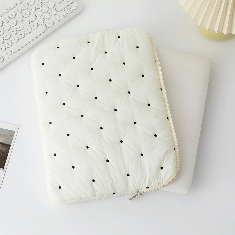 Cute Puffy Laptop Bag for MacBook Air 13 – Notebook Pouch 13–14 Inch