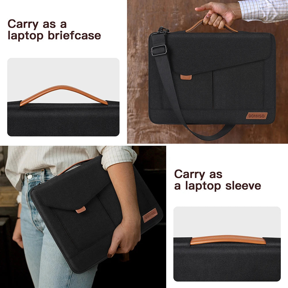 Messenger Laptop Bag – Water-Resistant Protective Case for 14–17 Inch Laptops