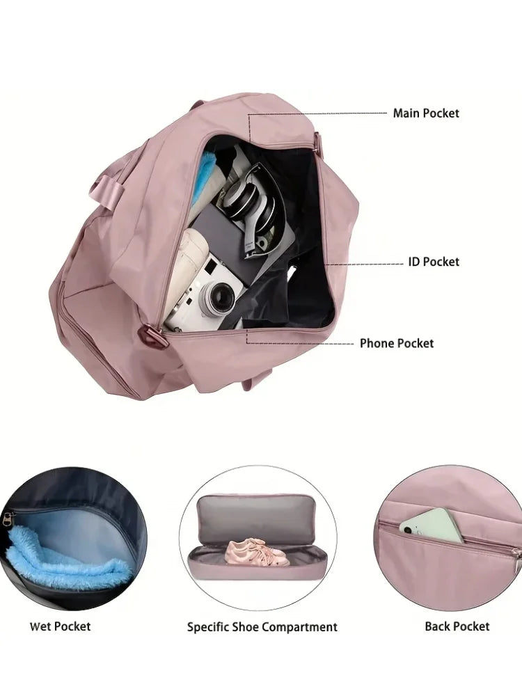 Expandable Travel Duffle Bag – Large Capacity Sports & Fitness Handbag