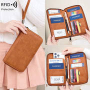 Fashion Passport Holder – RFID Blocking PU Wallet