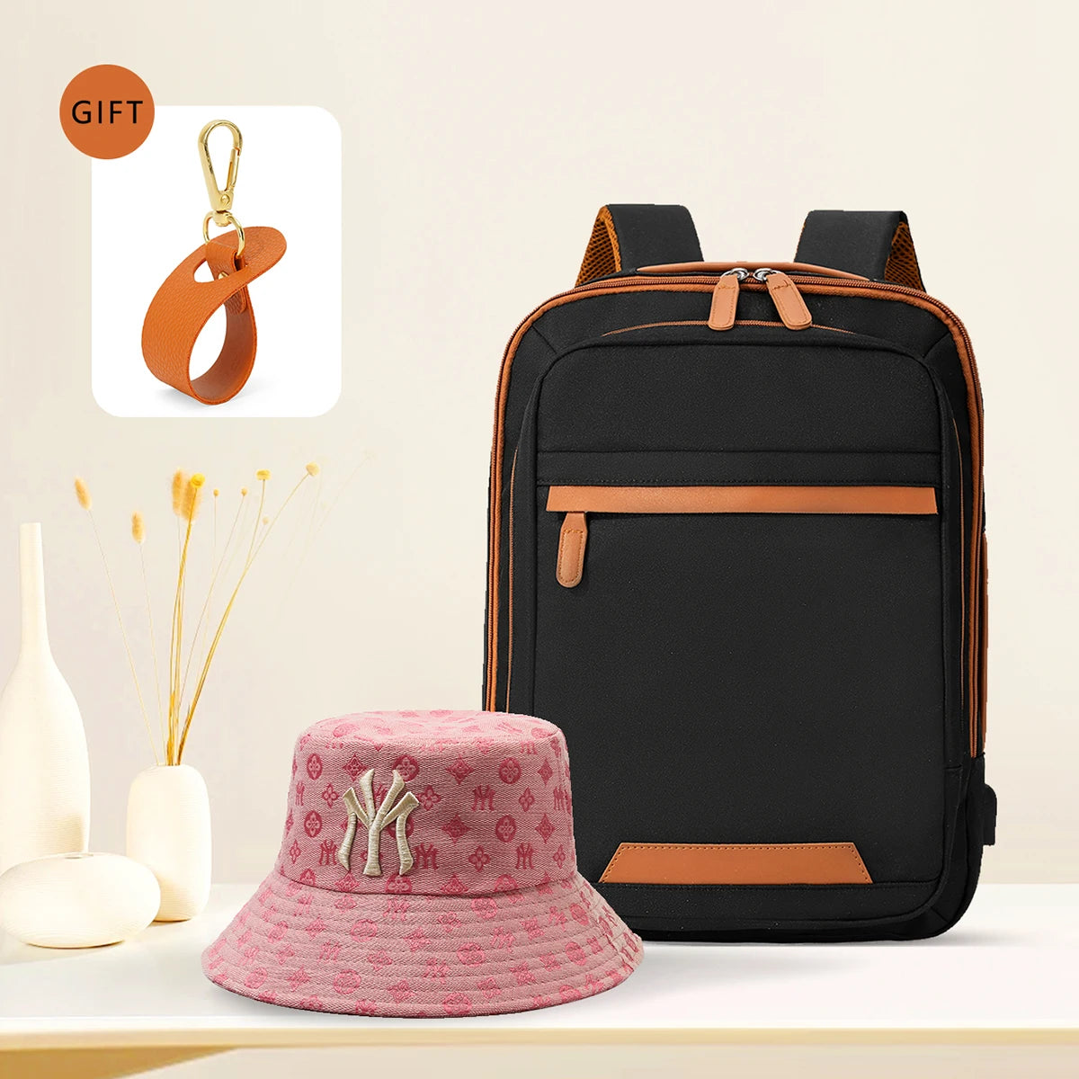 Durable USB charging backpack with waterproof design