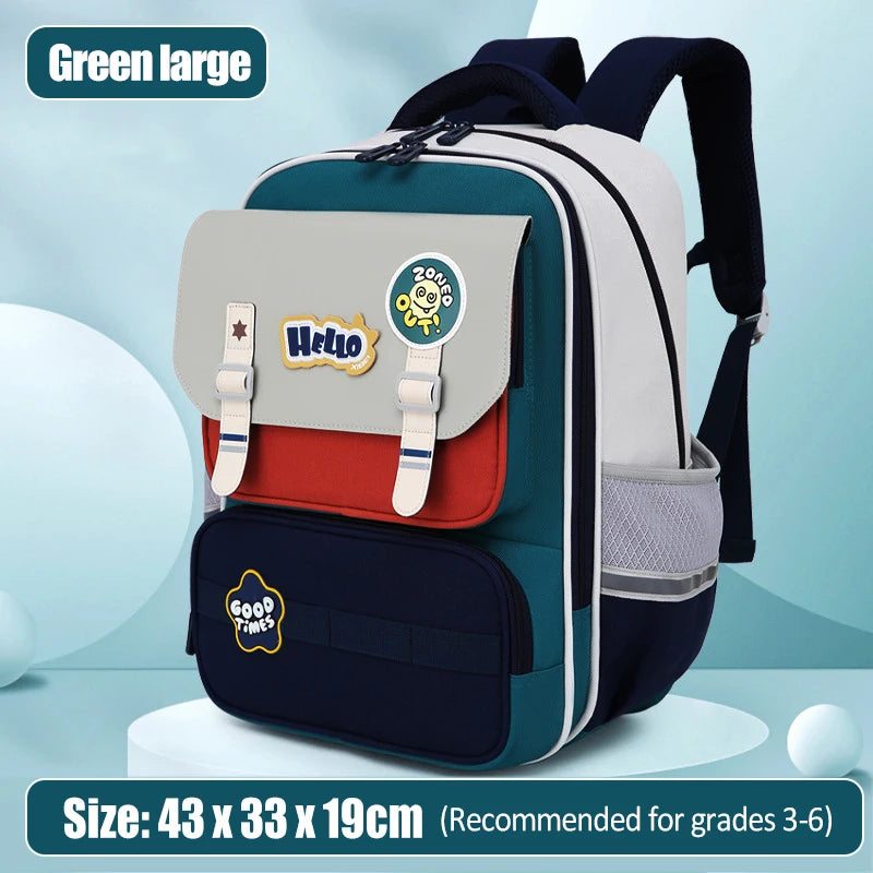 Primary School Student Backpack – Kids Book Bag for Boys & Girls