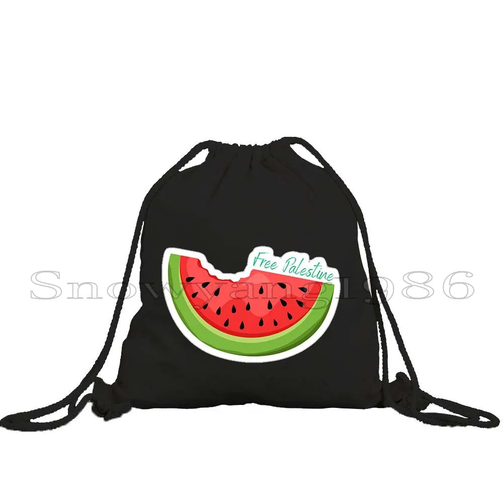 Cute Watermelon Drawstring Bag