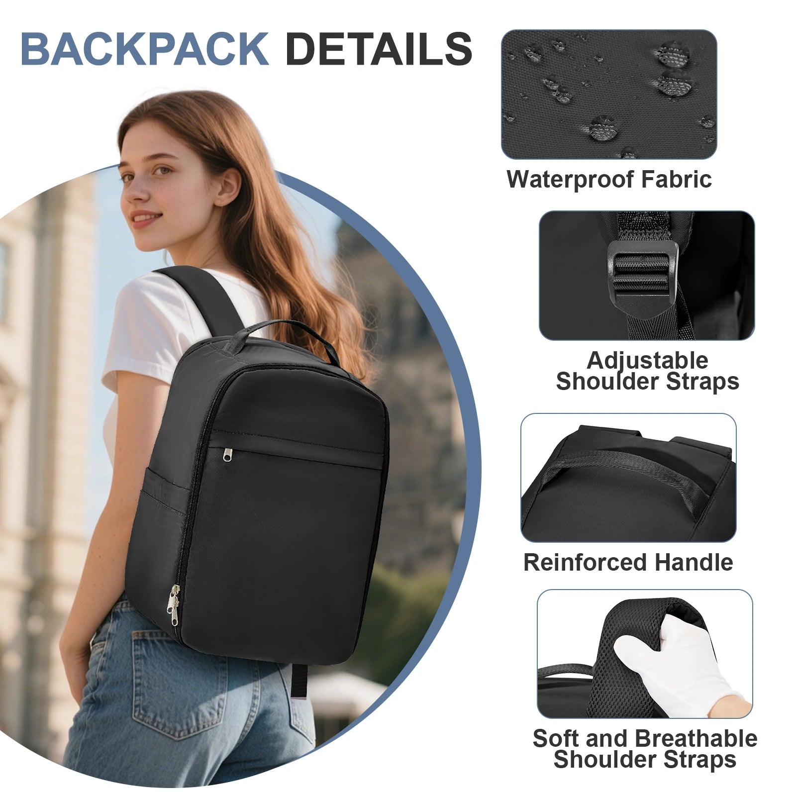 Airline Approved 40x20x25 & 40x30x20 - Cabin Travel Backpack