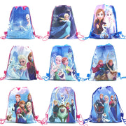 12Pcs Frozen Cartoon Drawstring Bag